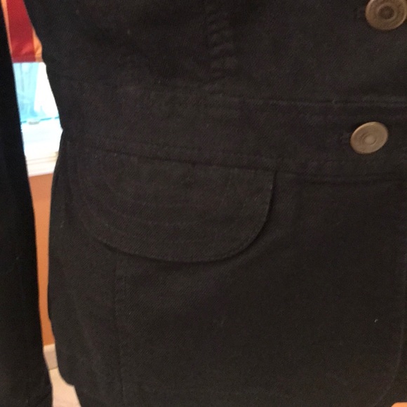 Vintage Loft Denim black blazer, size 2. - Picture 3 of 5